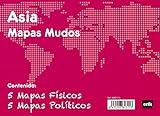 Grupo Erik Editores Pack 10 Mapas Mudos Asia Politica Fisica