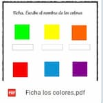 Los colores para infantil de 3 años